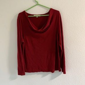 loft red lightweight sweater